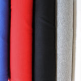 Group swatch ribbing material in various colours