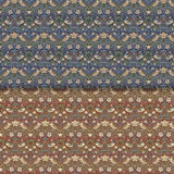 Group swatch strawberry floral printed fabric in various colours