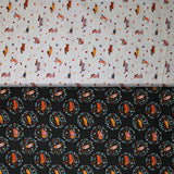 Group swatch assorted sweater weather themed fabrics in various styles/colours