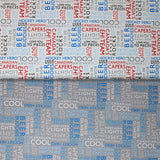 Group swatch Canadian capers fabrics in various colours