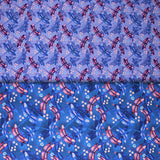 Group swatch assorted fabrics from the Midnight Hydrangea collection in various colours