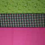 Group swatch of assorted moderns printed fabrics in various prints/colours