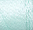 Swatch of Caron Simply Soft Solids yarn in shade soft green (light pastel green/blue)
