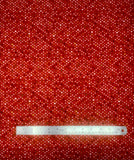 Candy Red fabric swatch (red fabric with small random dots allover in white and yellow, red shades)