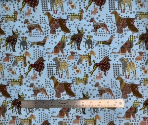Group swatch Life is Better with a Dog themed fabrics in various styles/colours