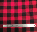 Polar Fleece Buffalo Plaid Stripe - 60" - 100% Polyester Fleece
