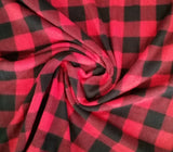 Polar Fleece Buffalo Plaid Stripe - 60" - 100% Polyester Fleece