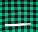 Polar Fleece Buffalo Plaid Stripe - 60" - 100% Polyester Fleece