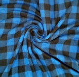 Polar Fleece Buffalo Plaid Stripe - 60" - 100% Polyester Fleece