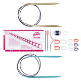 Learn knitting (circular needles) starter kit contents
