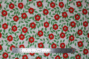 Group swatch assorted Floral themed fabrics in various styles/colours