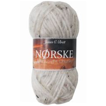 Ball of Norske Lightweight Chunky yarn in neutral shade