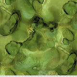 Square swatch Elixir fabric (green marbled/wet look fabric)