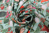 Swirled swatch of multi floral fabric