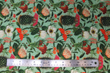 Flat swatch of multi floral fabric
