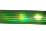 Roll of iridescent PVC in green