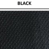 Sequin detailed vinyl swatch in shade black with label