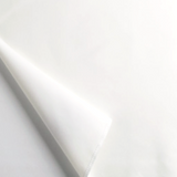 Square swatch drapery weight lining in white colour