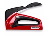Full photo red arrow brand staple gun & 1" brad nailer (small hand staple gun with black handle and hand hole)
