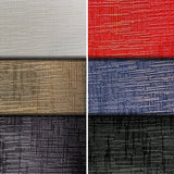 Group swatch water resistant textured upholstery fabric in various colours
