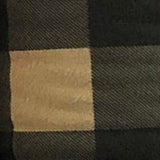 Tobacco (taupe) and black buffalo plaid printed polar fleece