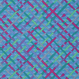 Swatch of mad plaid printed fabric in turquoise
