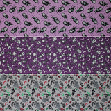 Group swatch The Night Before Christmas themed fabrics in various styles/colours