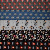 Group swatch assorted Character Halloween III themed fabrics in various styles/colours