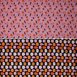 Group swatch assorted Hey Boo themed fabrics in various styles/colours