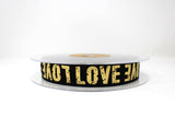 "LOVE" elastic roll in gold
