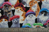 Adorable Pets in Hats - 44/45" - 100% Cotton