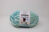 Ball of Bernat Baby Blanket in shade Baby Blue-Green (blue, green, teal)