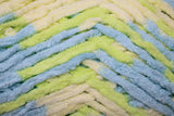 Baby Dinosaur (green, blue, yellow) swatch of Bernat Baby Blanket