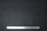 Flat swatch gator textured vinyl in black