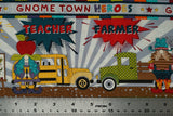 Gnome Town Heroes - 44/45" - 100% Cotton