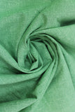 Swirled swatch calico fabric in green