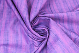 Swirled swatch calico fabric in purple blended
