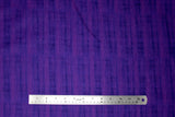 Flat swatch calico fabric in purple blended