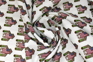 Group swatch Celebrate America! printed fabrics in various styles