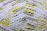 Chicks 'n Bunnies (yellow, white, taupe) swatch of Bernat Baby Blanket