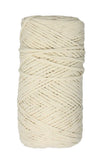 Ball of Phentex Slipper and Craft Yarn out of packaging (cream)