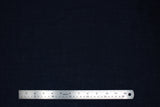 Flat swatch navy sheer fabric with subtle cross hatch effect