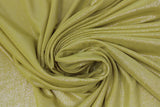 Swirled swatch yellow crystal fabric (lime green-yellow fabric with sparkle effect)