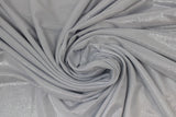 Swirled swatch white crystal fabric (white fabric with sparkle effect)