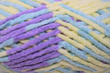 Easter Egg (teal, purple, yellow) swatch of Bernat Baby Blanket