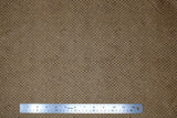 Flat swatch coffee themed fabric in Orange Checkers