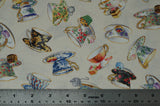 Fancy Tea - 44/45" - 100% Cotton