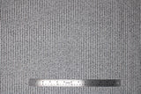 Flat swatch farmhouse themed printed fabric in Black Cursive on White