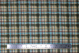 Flat swatch wild and free printed fabric in plaid