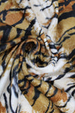 Swirled swatch assorted faux fur in tiger